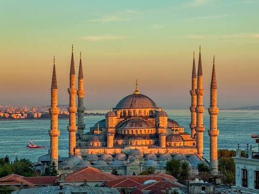Historic mosque architecture in Istanbul, Turkey